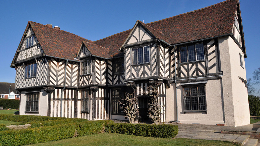 Exterior of Blakesley Hall.