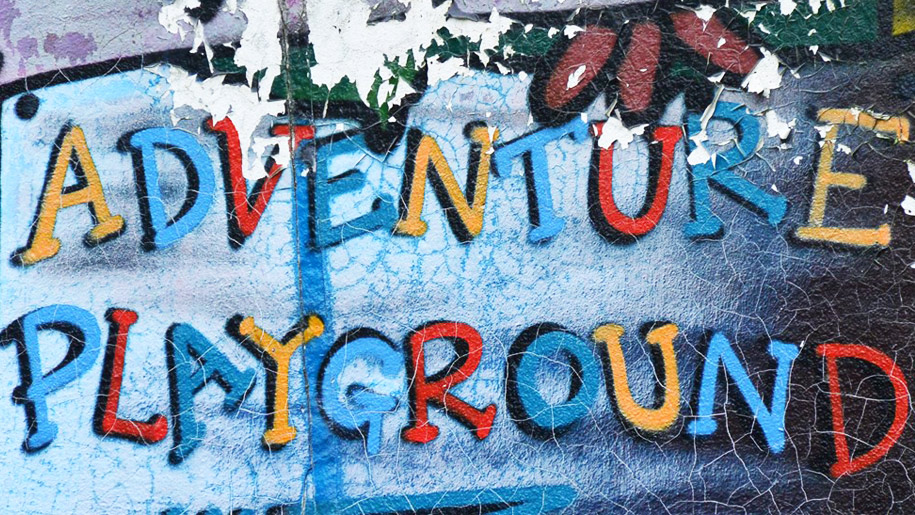 adventure playground sign