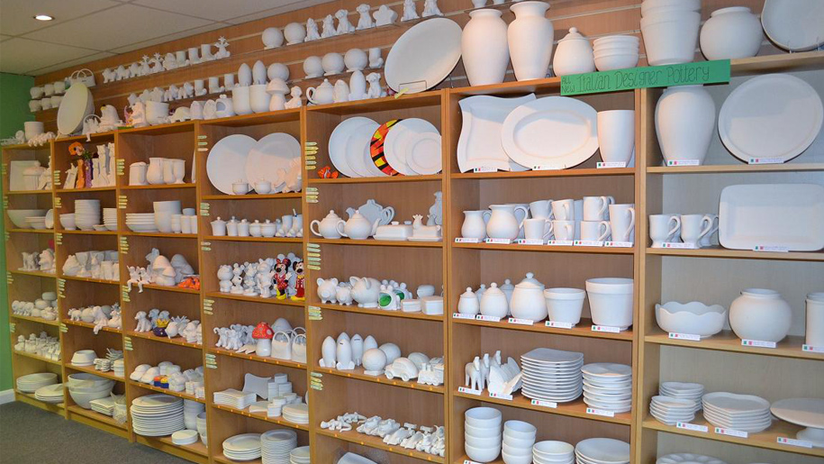 ceramics ready to be painted