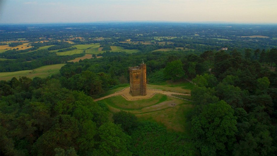 aerial view of tower