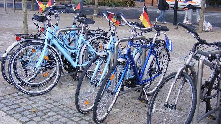 bicycles with german flag