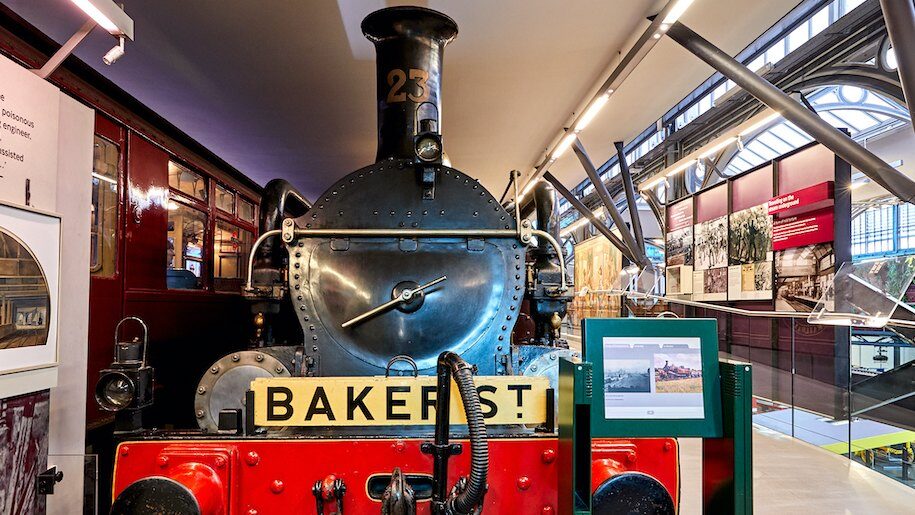 Steam engine at London Transport Museum