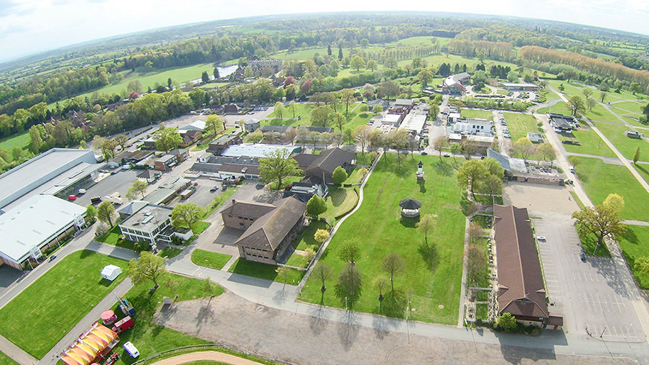 aerial view of centre