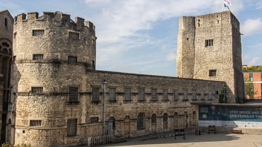 Exterior view of Oxford Castle & Prison
