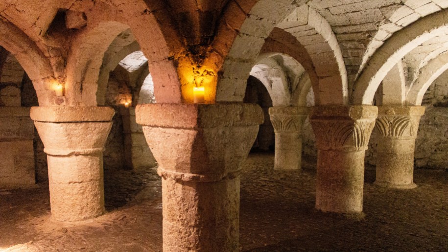 Crypt of St George's Chapel at Oxford Castle