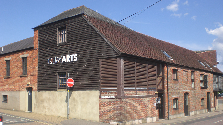 quay arts on outside of building