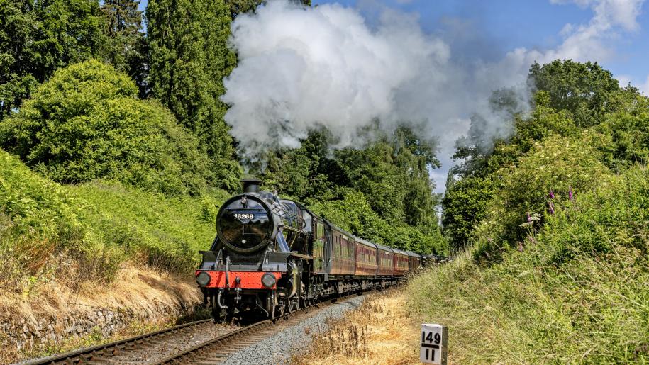 Steam train at the Severn Valley Railway.