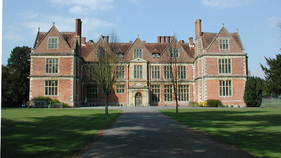 The front of Shaw House in Berkshire.