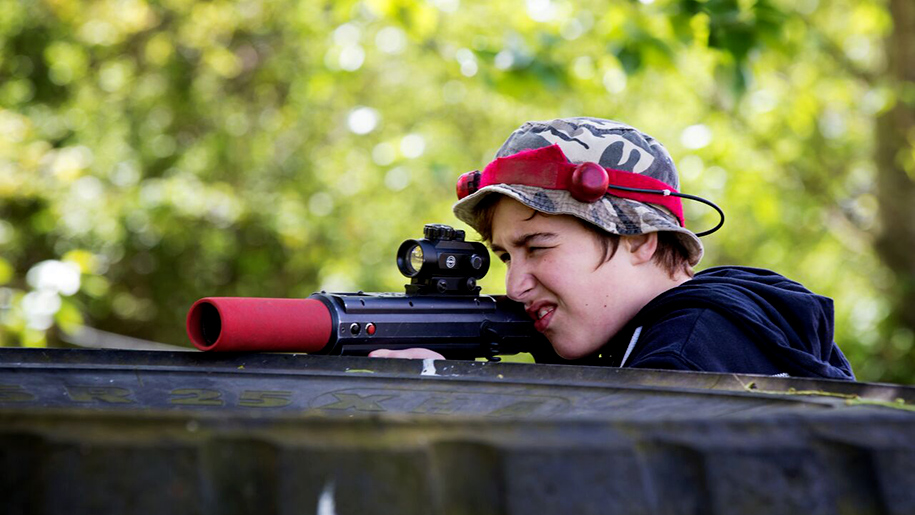 Stubbers smash camps boy with paint gun