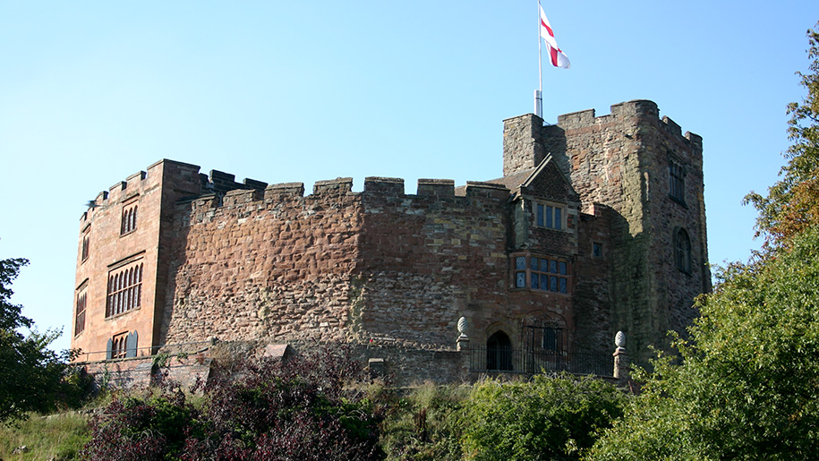 Tamworth Castle walls.