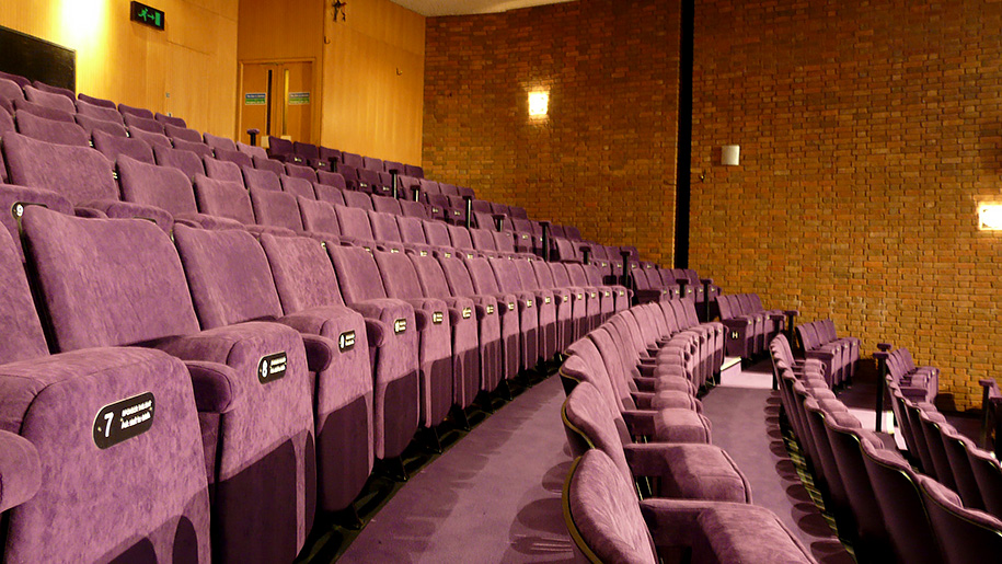 purple theatre seats