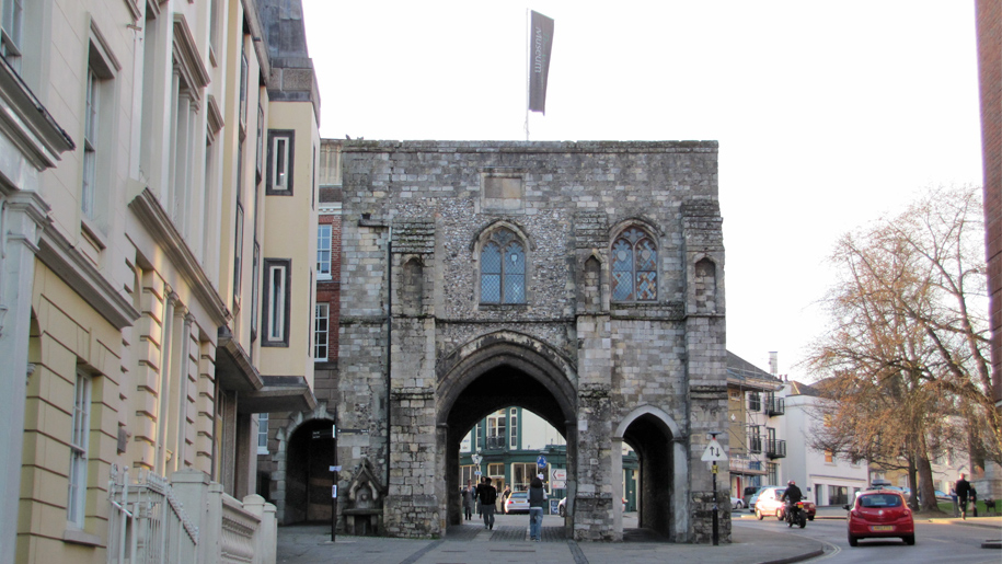 view of archway