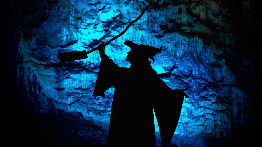 witch in Wookey Hole Caves