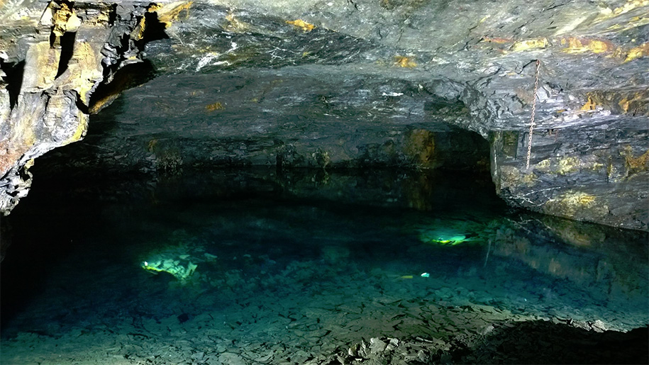 water in cave