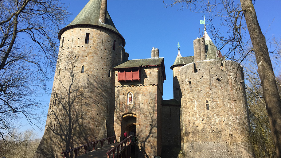 The towers of Castell Coch near Cardiff.
