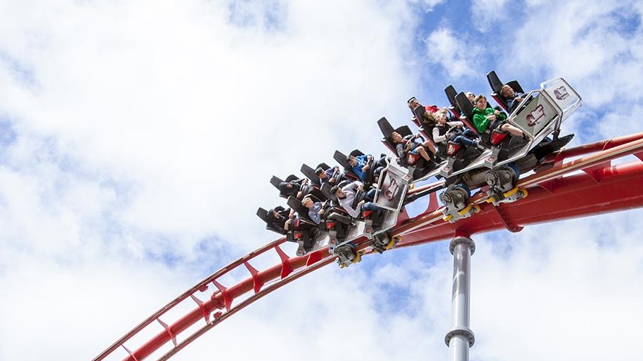 roller coaster at Drayton Manor