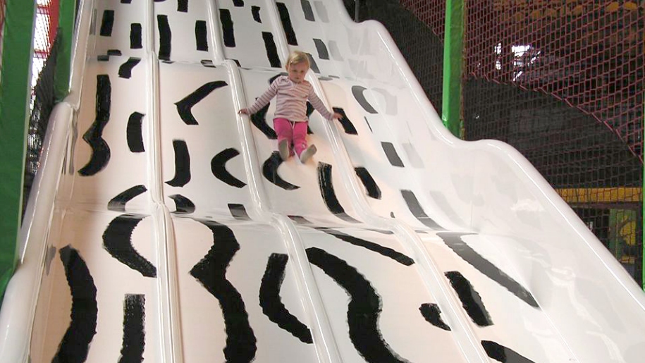 girl on slide