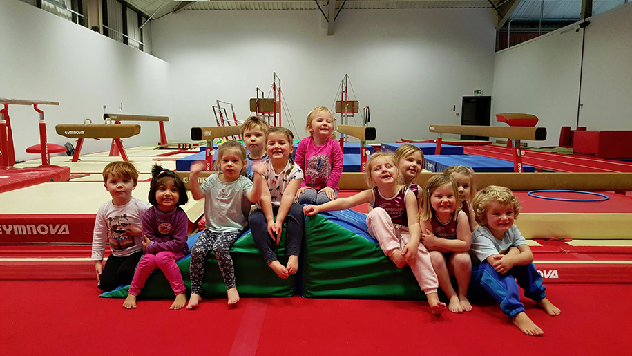 children in gymnasium