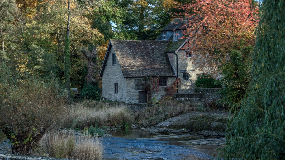 mill on river