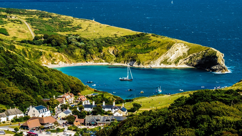 lulworth cove and village