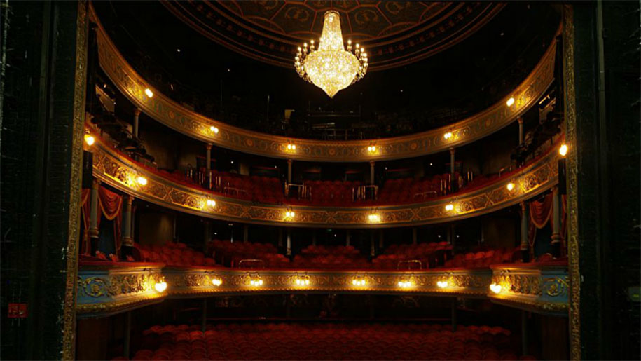 view of seating from proscenium arch