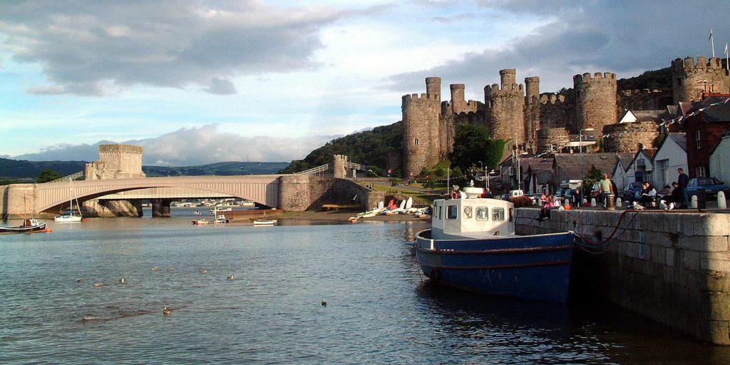 Conwy Castle from the water.