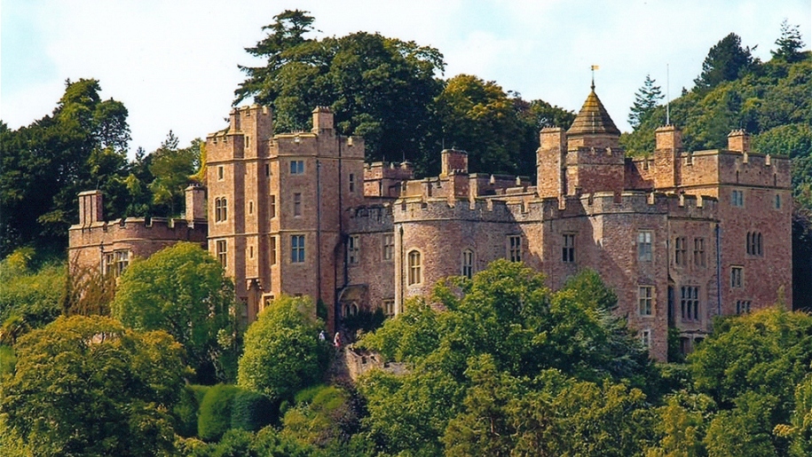 The exterior of Dunster Castle in West Somerset.
