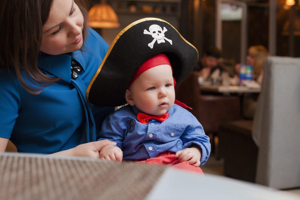 baby dressed as pirate