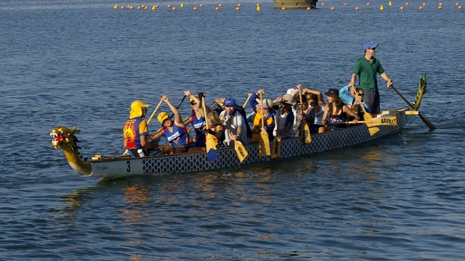 group in dragon boat