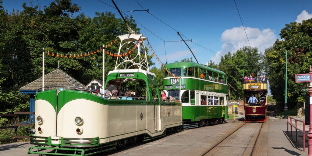 Trams in Crich Tramway Village