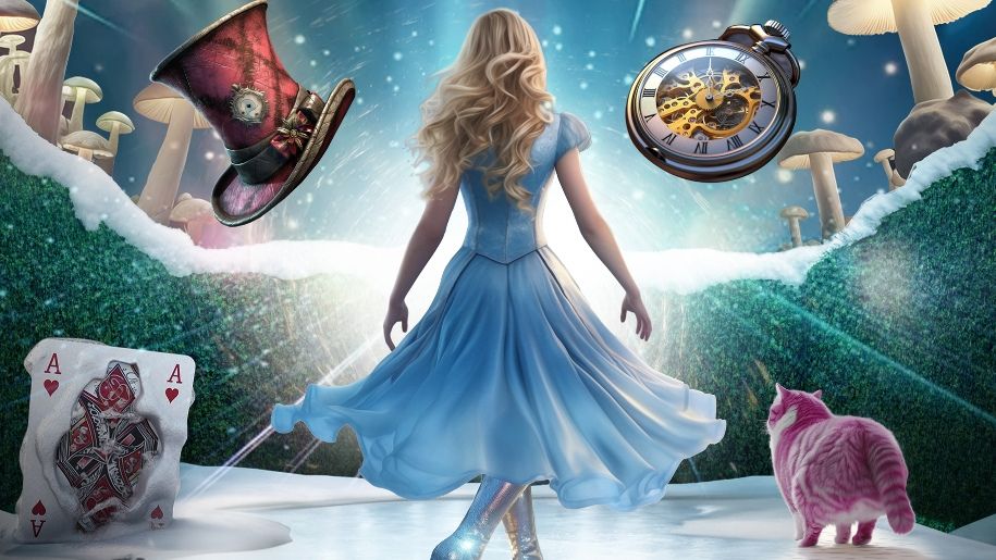 Alice in wonderland on Ice promotional picture
