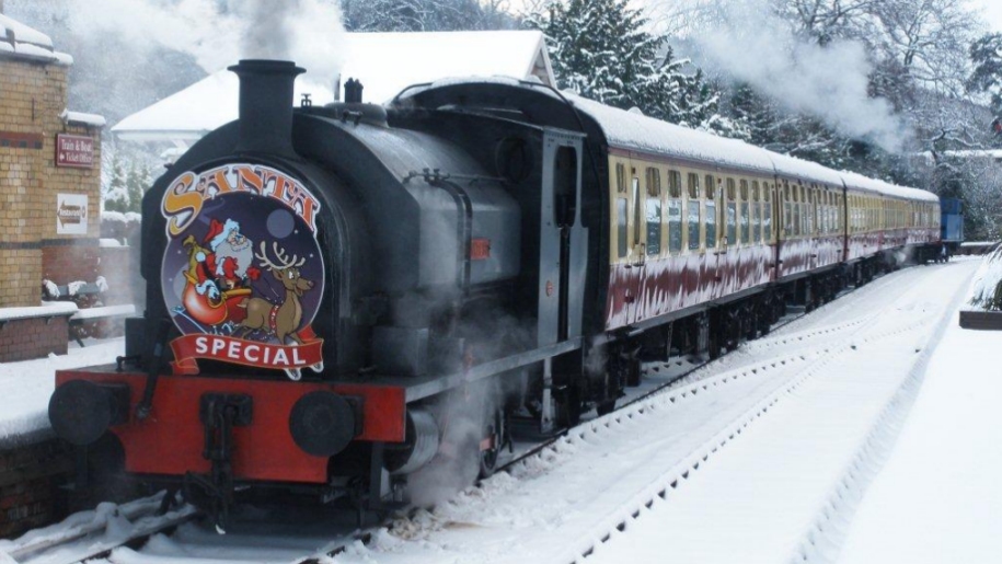 steam train snow