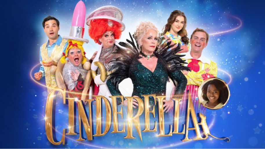 The cast of Cinderella at The Yvonne Arnaud Theatre