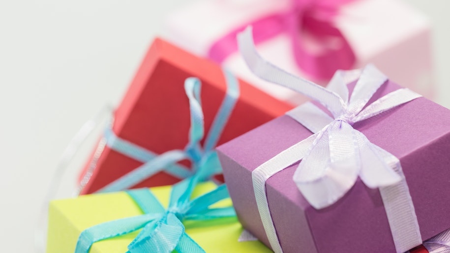 colourful presents