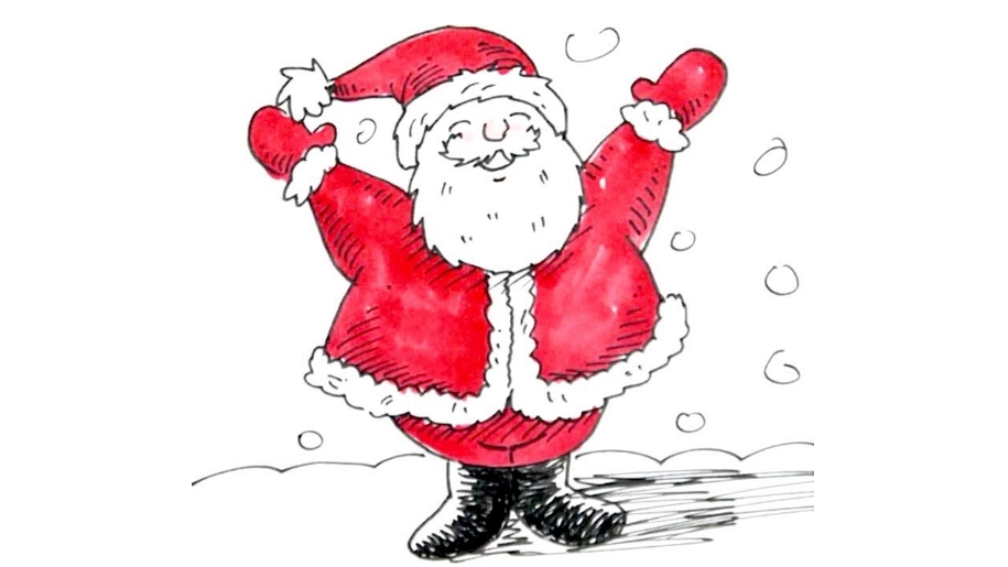 drawing of santa