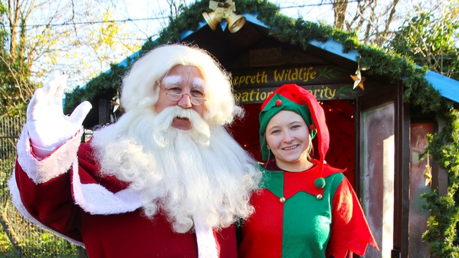 santa and elf