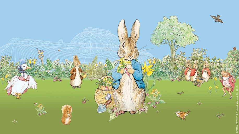 poster for Peter Rabbit at Kew Garden
