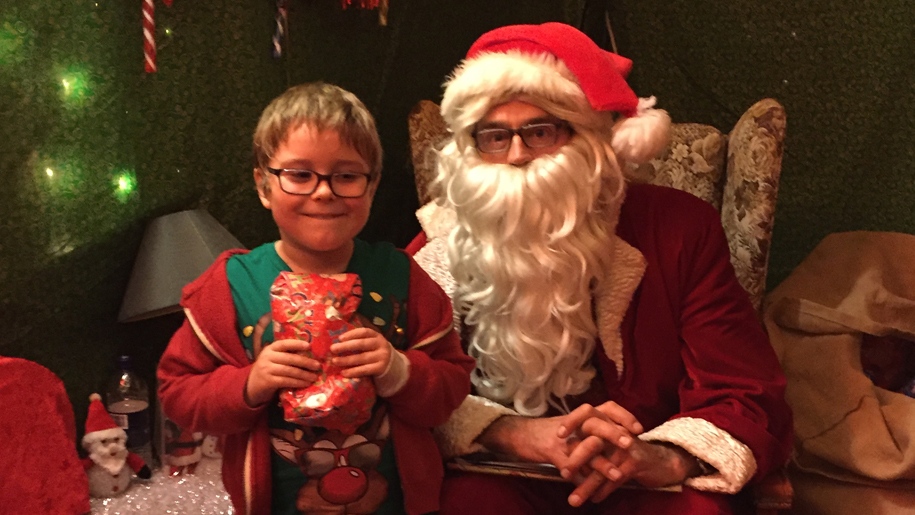 boy with santa