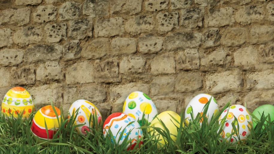 Easter eggs at Oxford Castle.