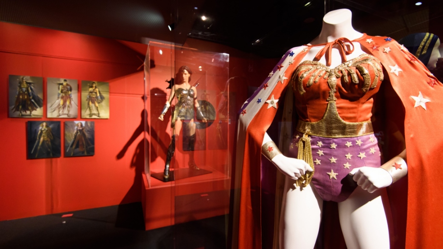 wonderwoman at the DC Comics Exhibition at the O2