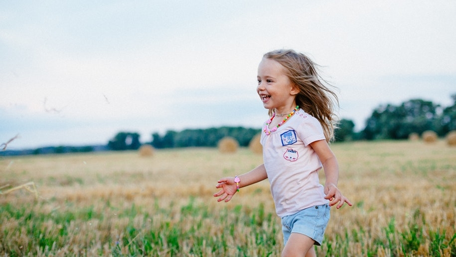 girl in field