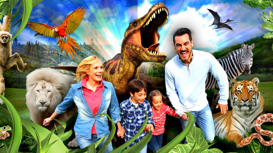 dinosaur with family