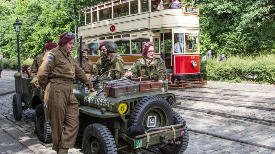 soldiers at crich tramway