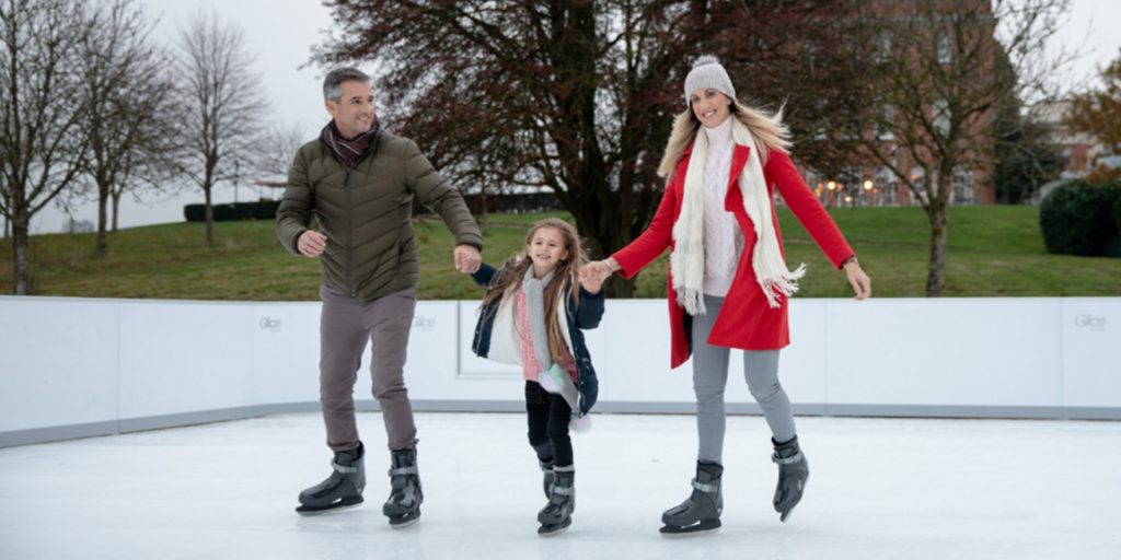 family ice skating