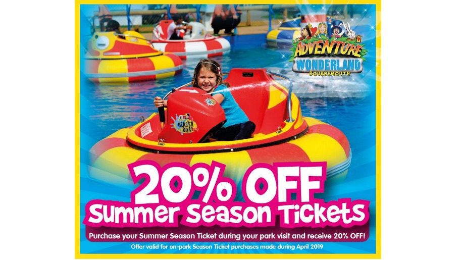 adventure wonderland summer season ticket