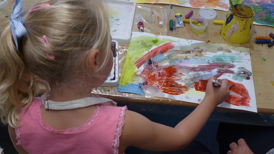 toddler fun at watts gallery