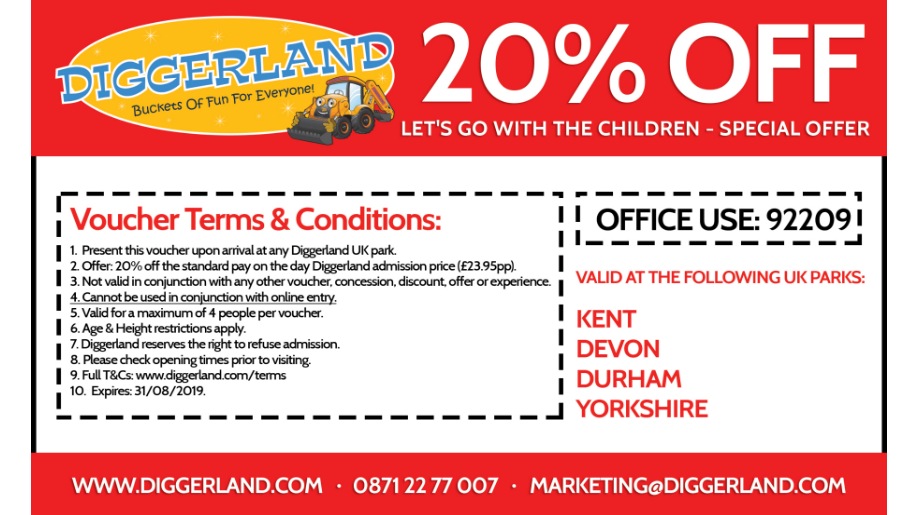 diggerland voucher