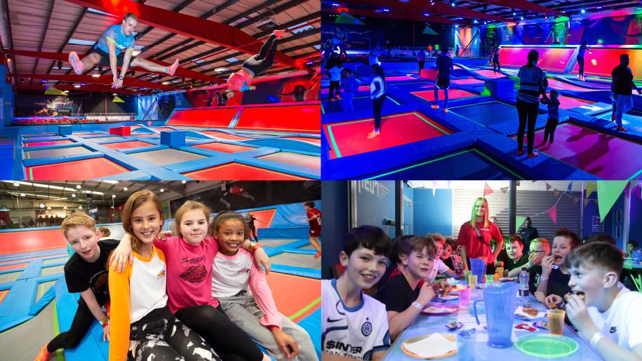 Have a birthday party at rush trampoline park 
