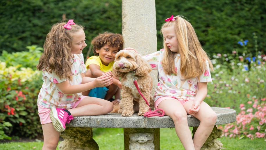 Exbury Gardens Hampshire kids playing