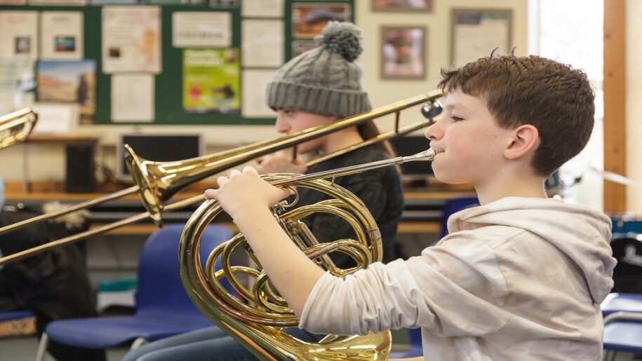 Saffron Centre for Young Musicians - Saffron Walden - Young boy playing the Horn